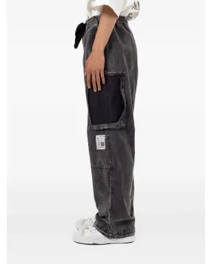 Maison MIHARA YASUHIRO パネル入りドローストリングジーンズ - サムネイル3