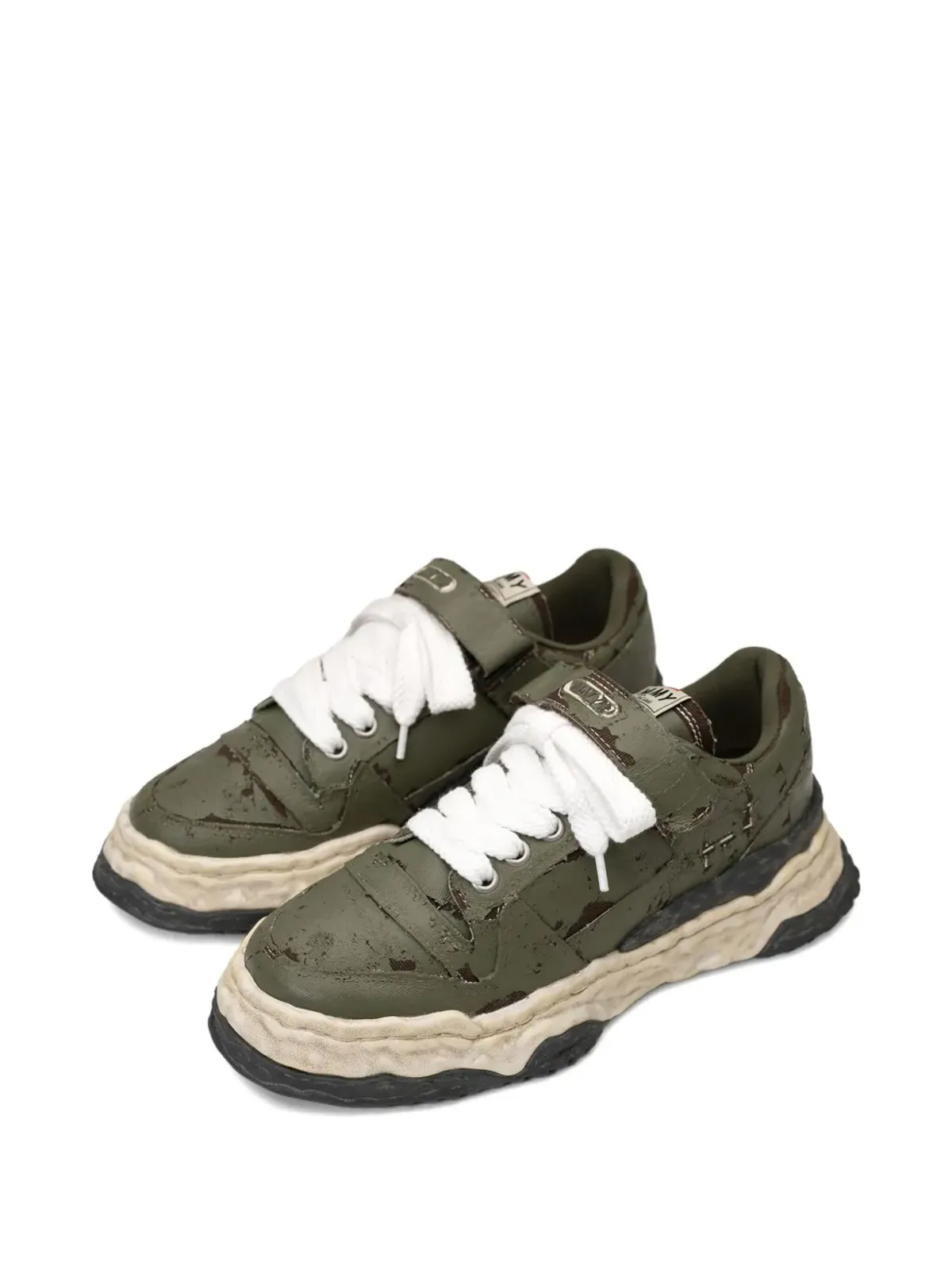 Maison MIHARA YASUHIRO Keith low-top sneakers - Green - 画像2