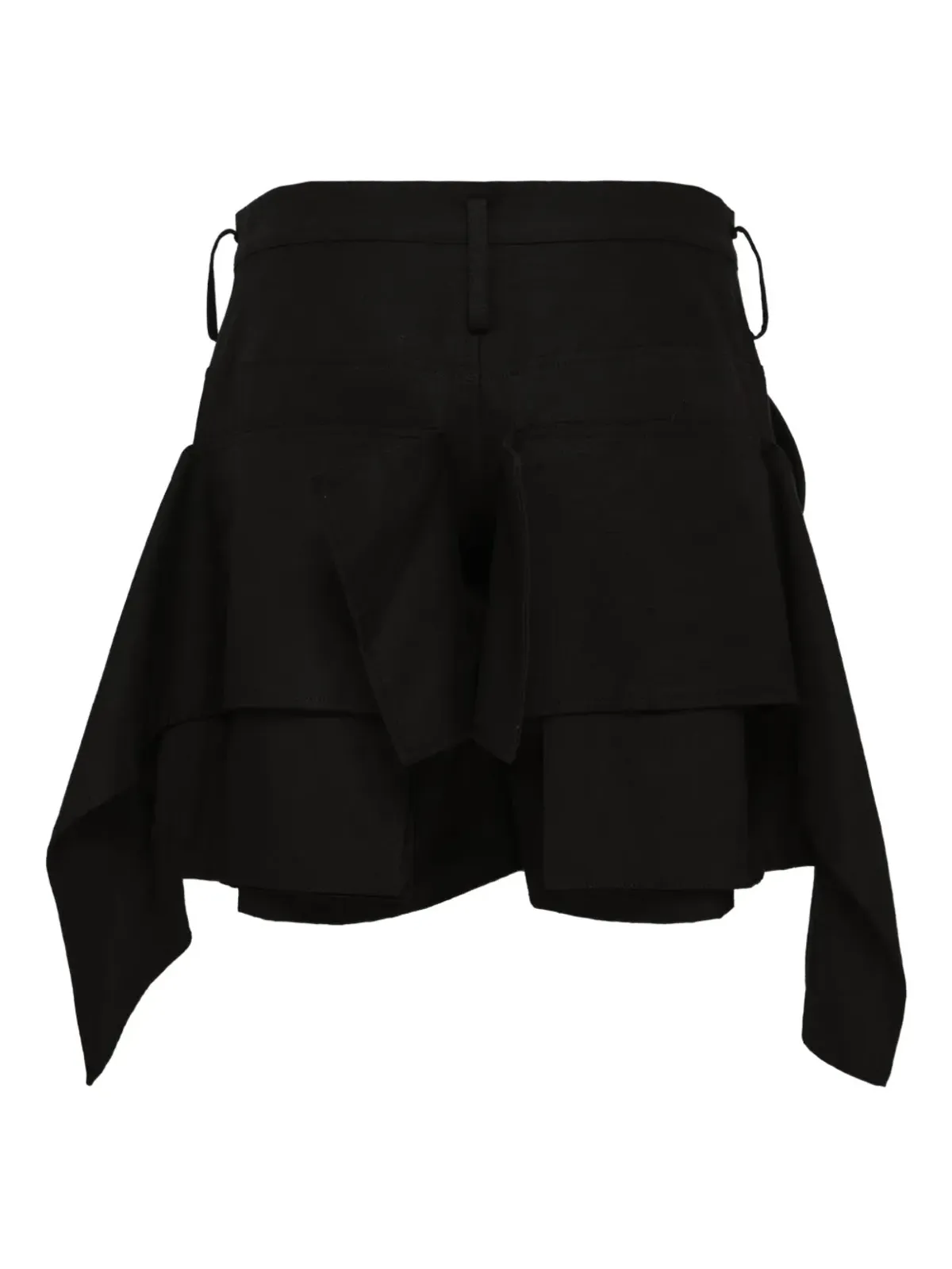 Yohji Yamamoto ドレープディテール テーラードショーツ - 画像2