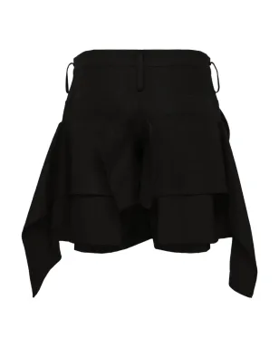Yohji Yamamoto ドレープディテール テーラードショーツ - サムネイル2