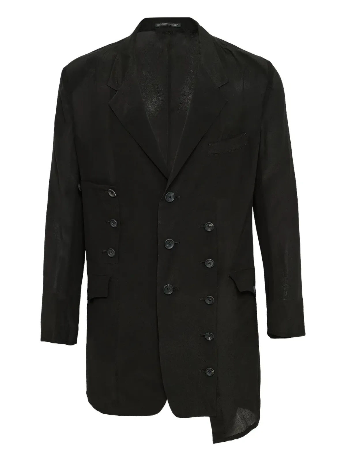 Yohji Yamamoto シングルブレスト アシンメトリカルジャケット - 画像1
