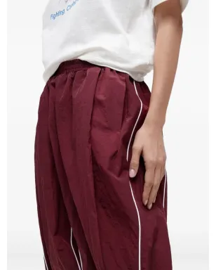 pushBUTTON プリーツ入りパイピング トラックパンツ - サムネイル5