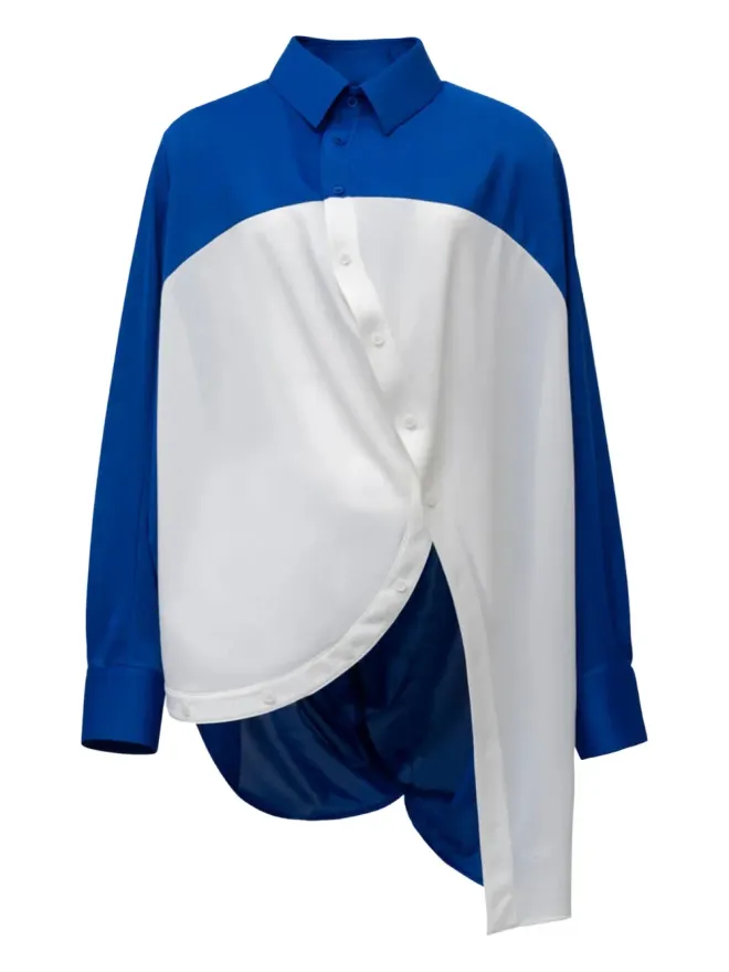 Anrealage Anrealage ドラえもんカラー ブロック アシンメトリックシャツの商品画像