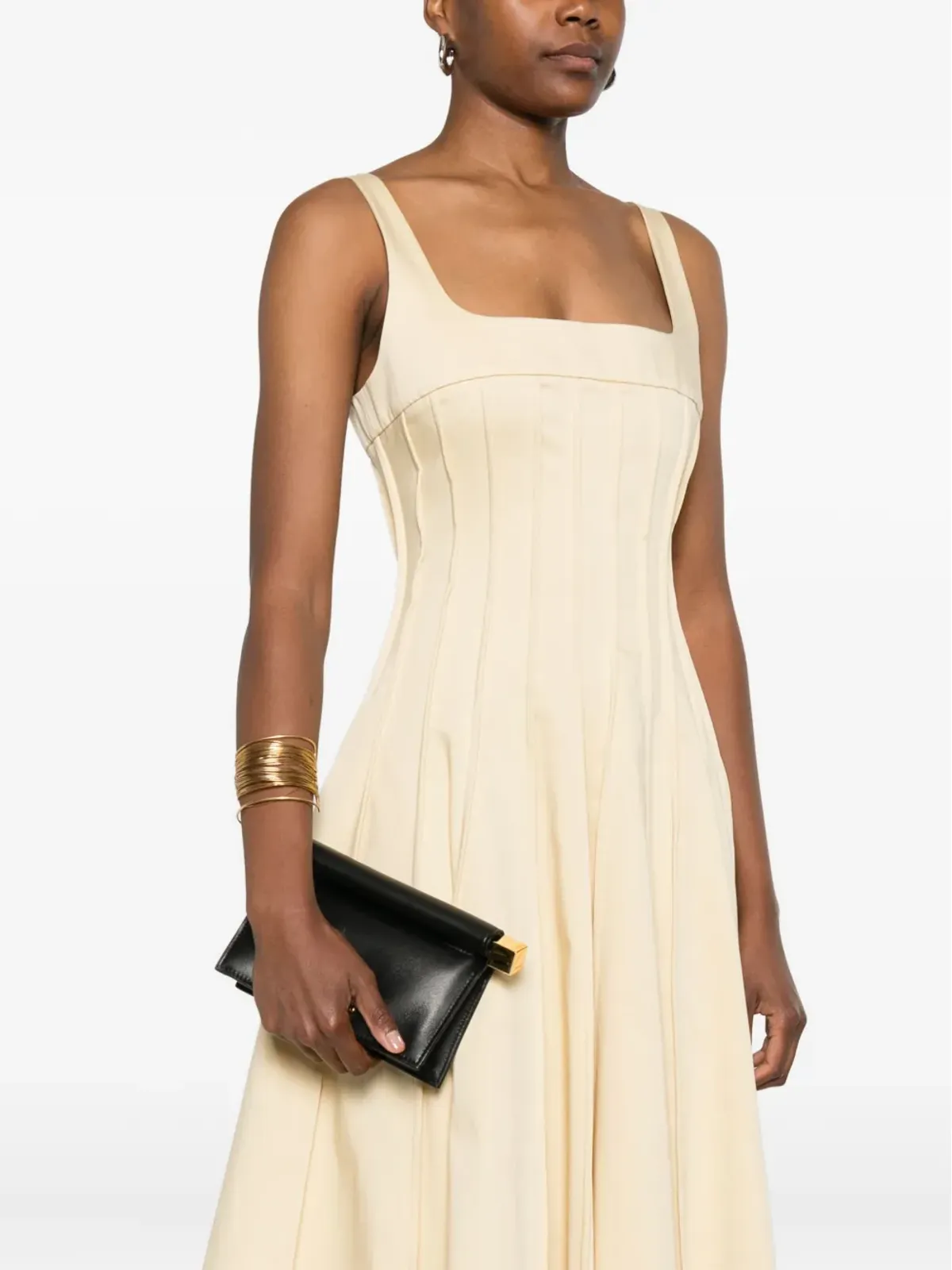Jacquemus 小さな Rond Carré クラッチバッグ ブラック - 画像2
