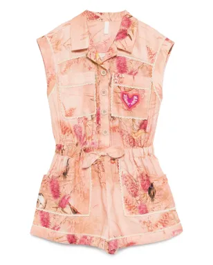 ZIMMERMANN Kids Cascadian floral-print playsuit - Pink - サムネイル1