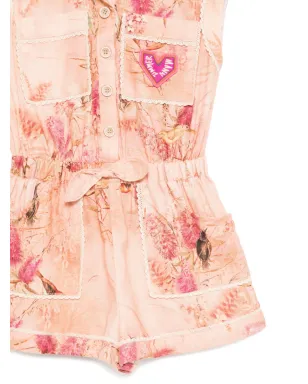ZIMMERMANN Kids Cascadian floral-print playsuit - Pink - サムネイル3