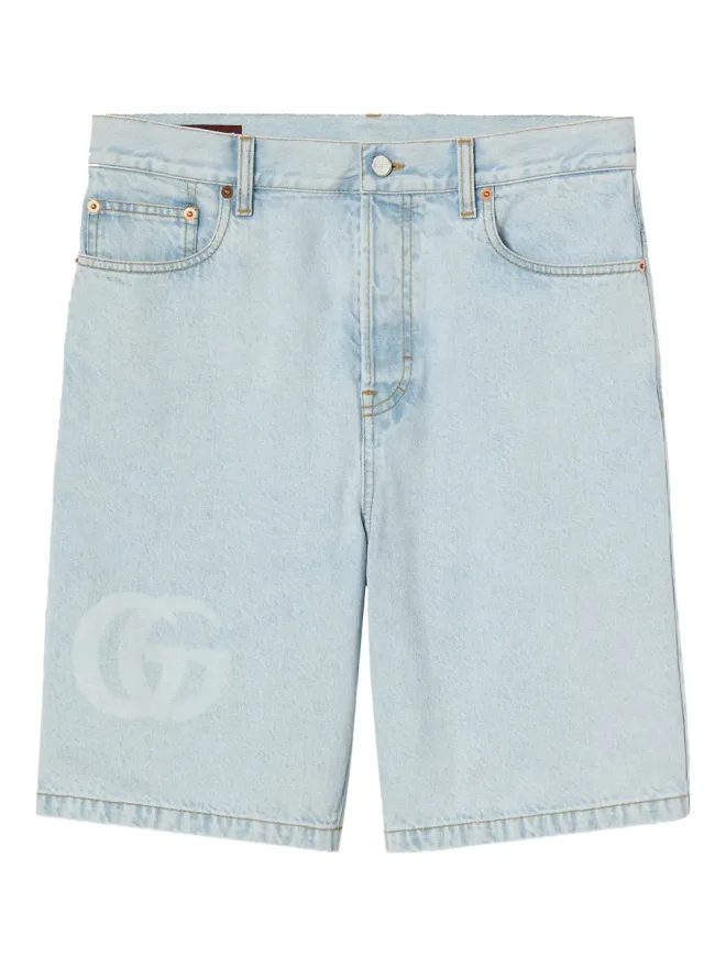 Gucci Gucci ダブルGロゴ デニムショーツの商品画像