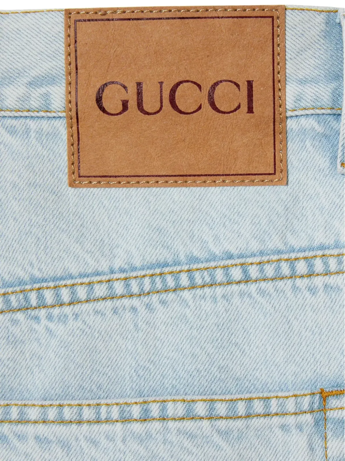 Gucci ダブルGロゴ デニムショーツ - 画像3
