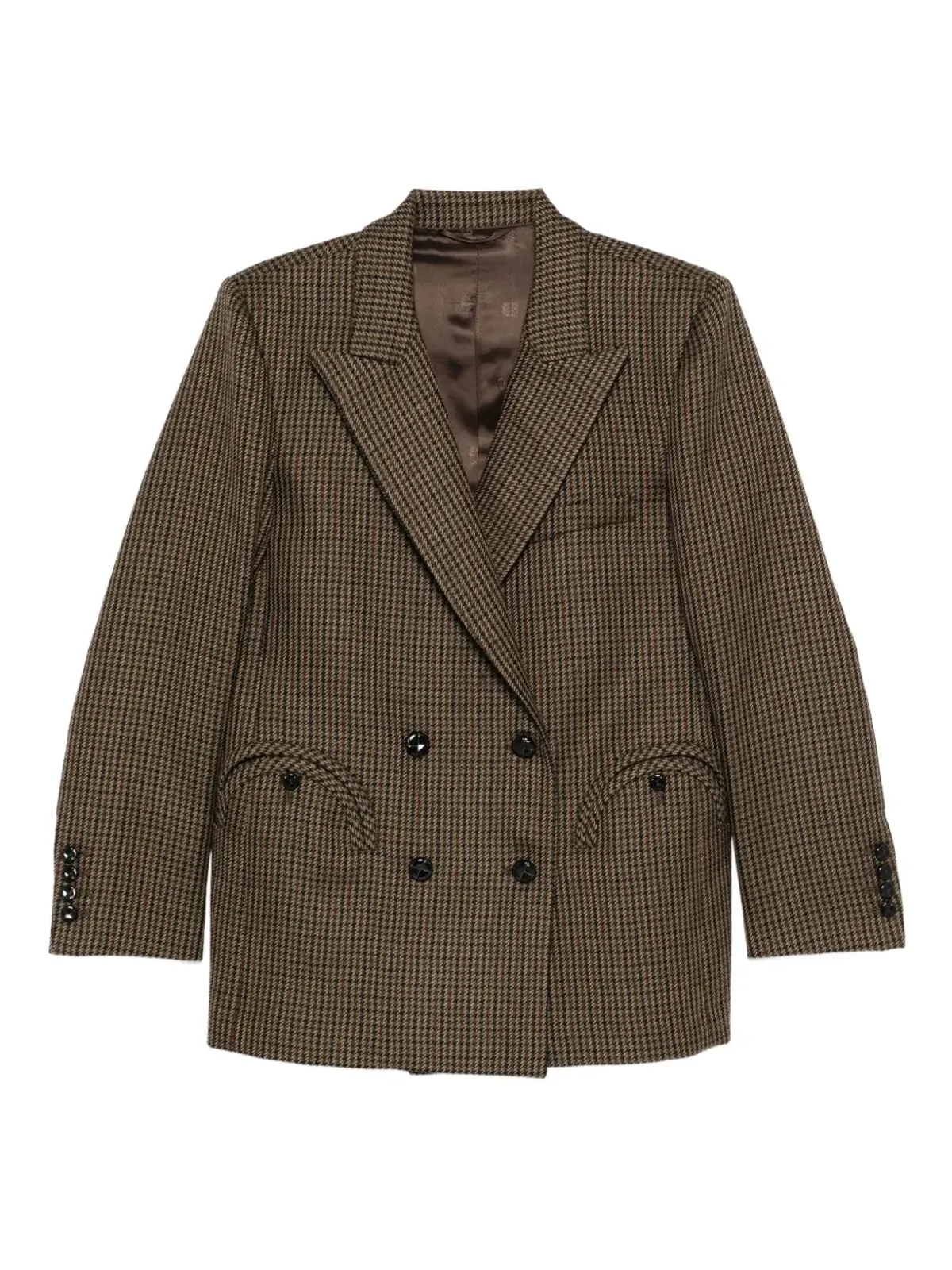 Blazé Milano ハウンドトゥース柄 ダブルブレストジャケット - 画像1