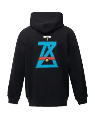 Anrealage ドラえもん グラフィックプリント フード付きパーカー（ブラック） - サムネイル2