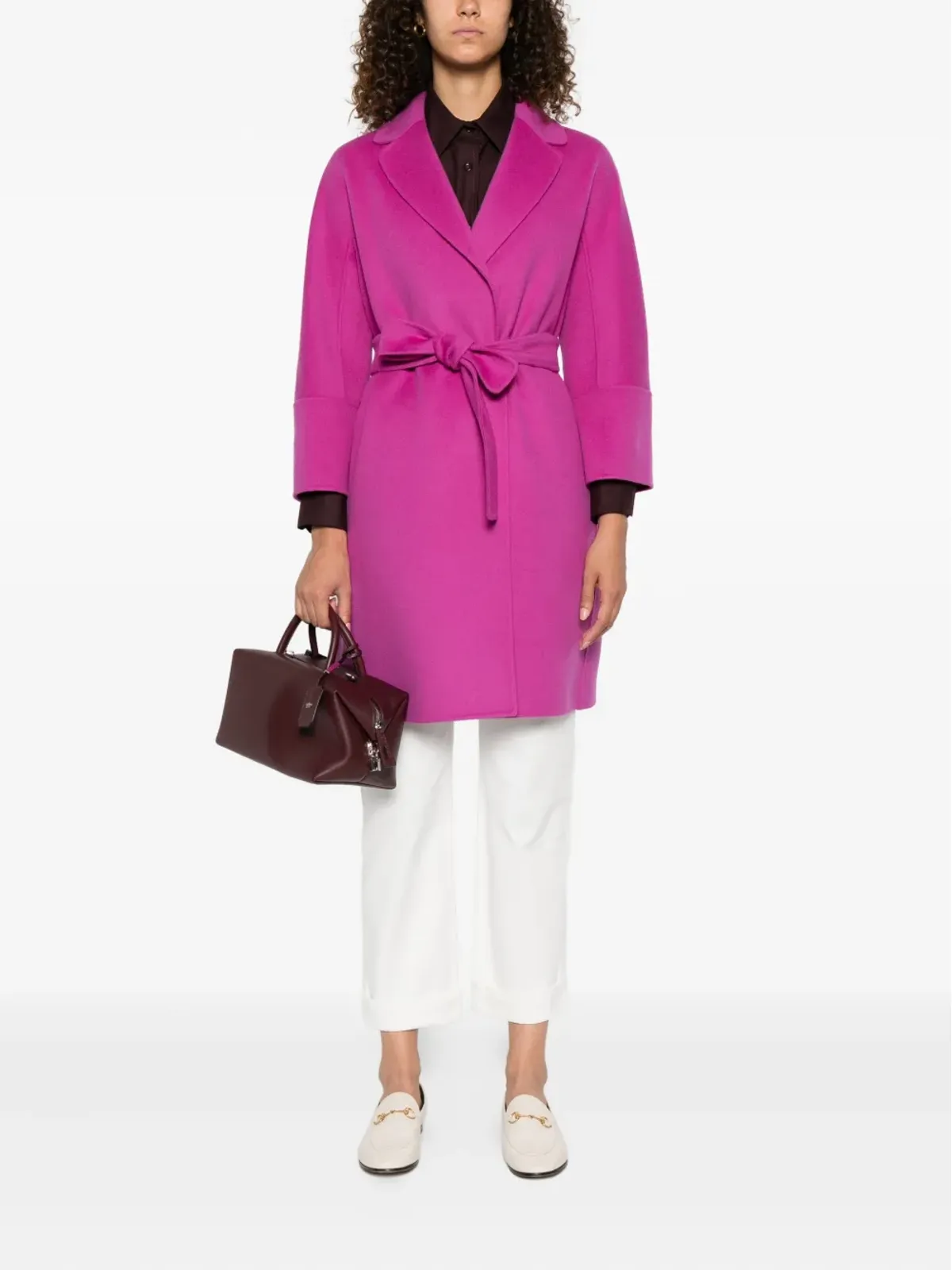 S Max Mara アロナ ベルテッドコート - 画像2