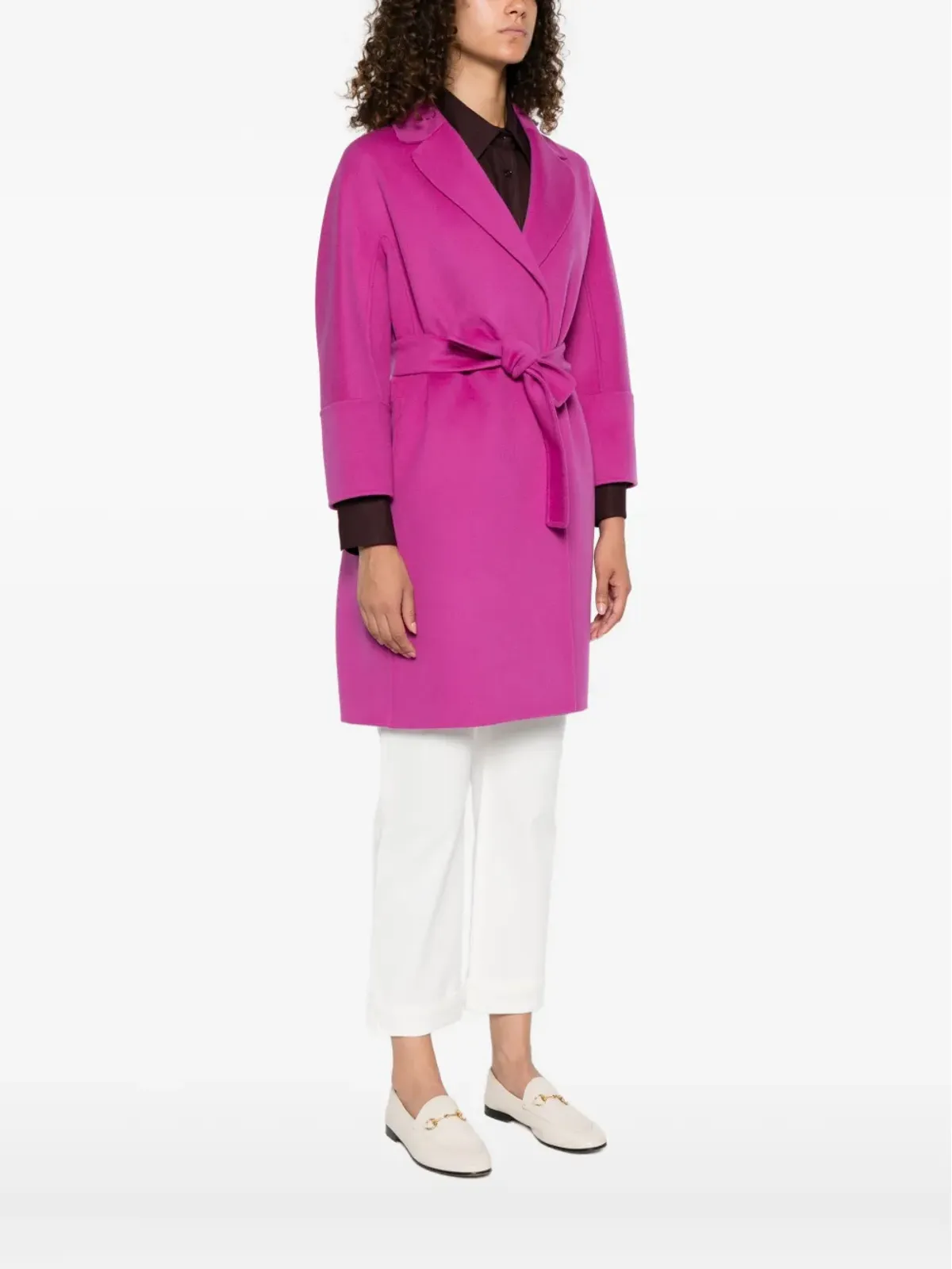 S Max Mara アロナ ベルテッドコート - 画像3
