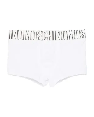 Moschino logo-waistband boxer briefs - White - サムネイル1