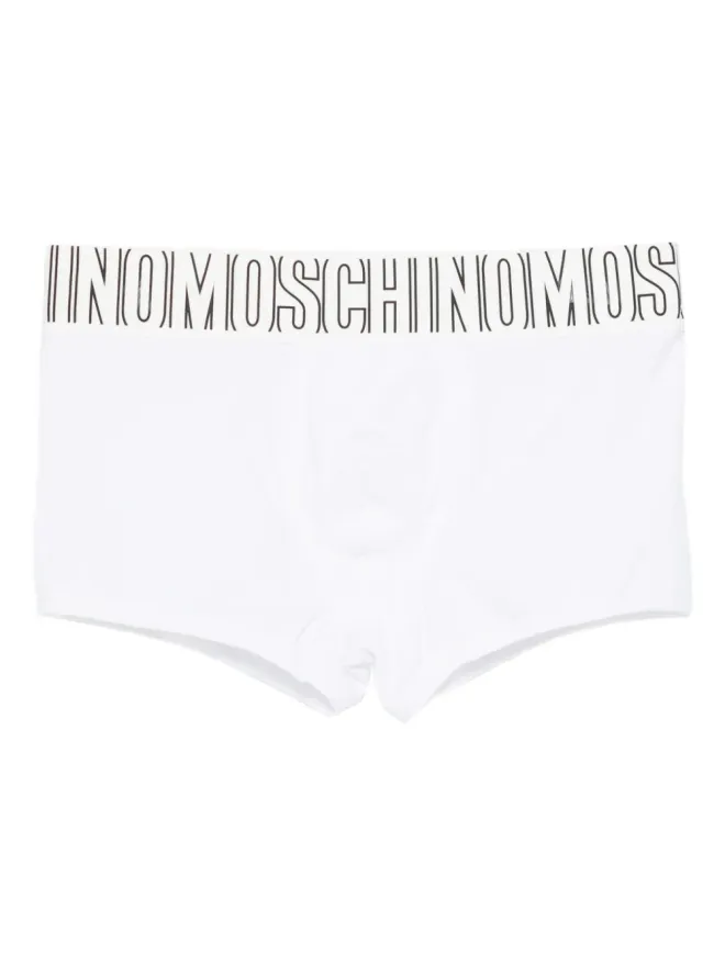 Moschino Moschino logo-waistband boxer briefs - Whiteの商品画像