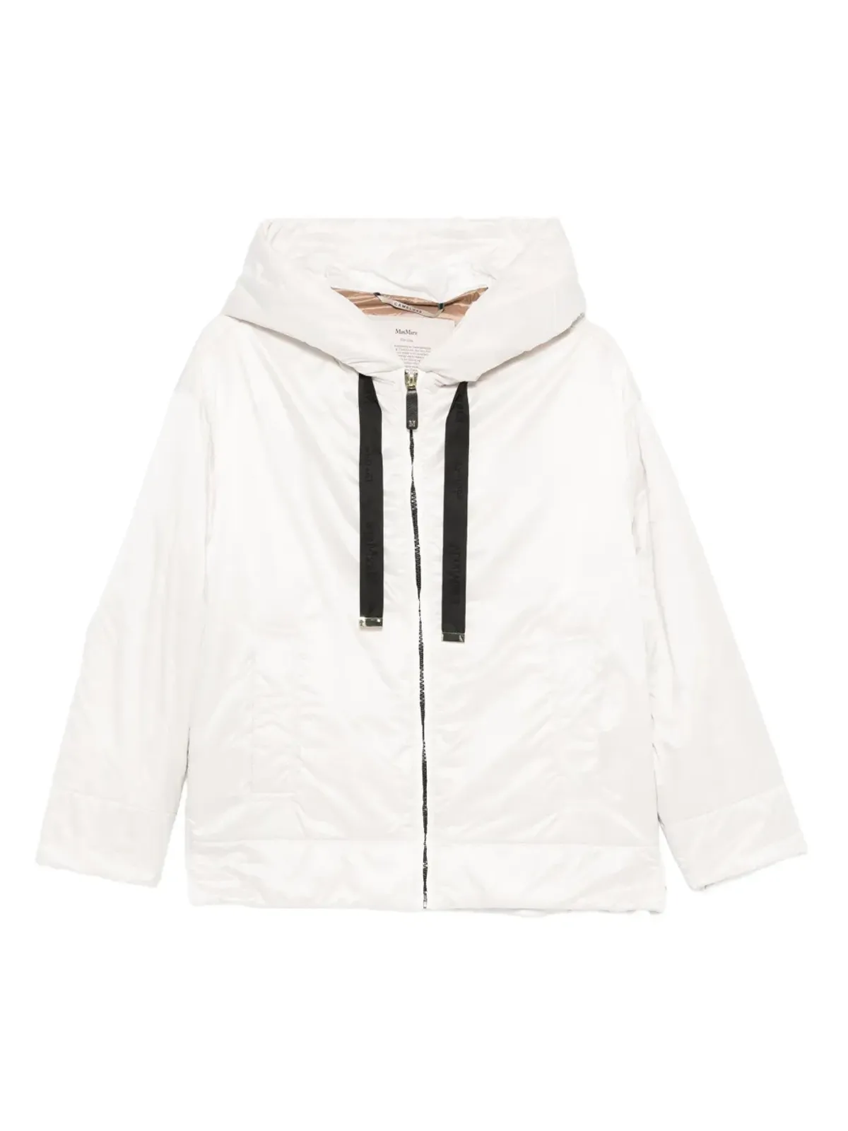 Max Mara グリーンのフード付きパディッドジャケット - 画像1