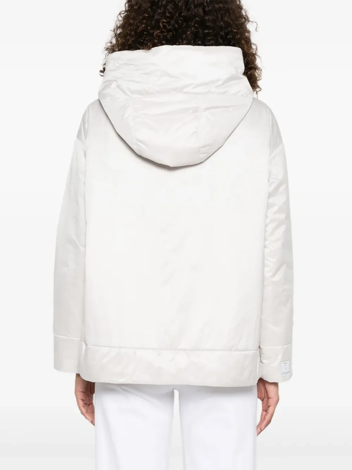 Max Mara グリーンのフード付きパディッドジャケット - 画像4