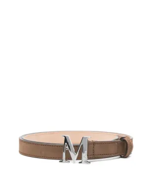 Max Mara ロゴバックル スエードベルト - サムネイル1