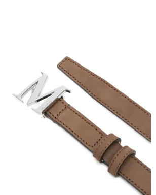 Max Mara ロゴバックル スエードベルト - サムネイル2