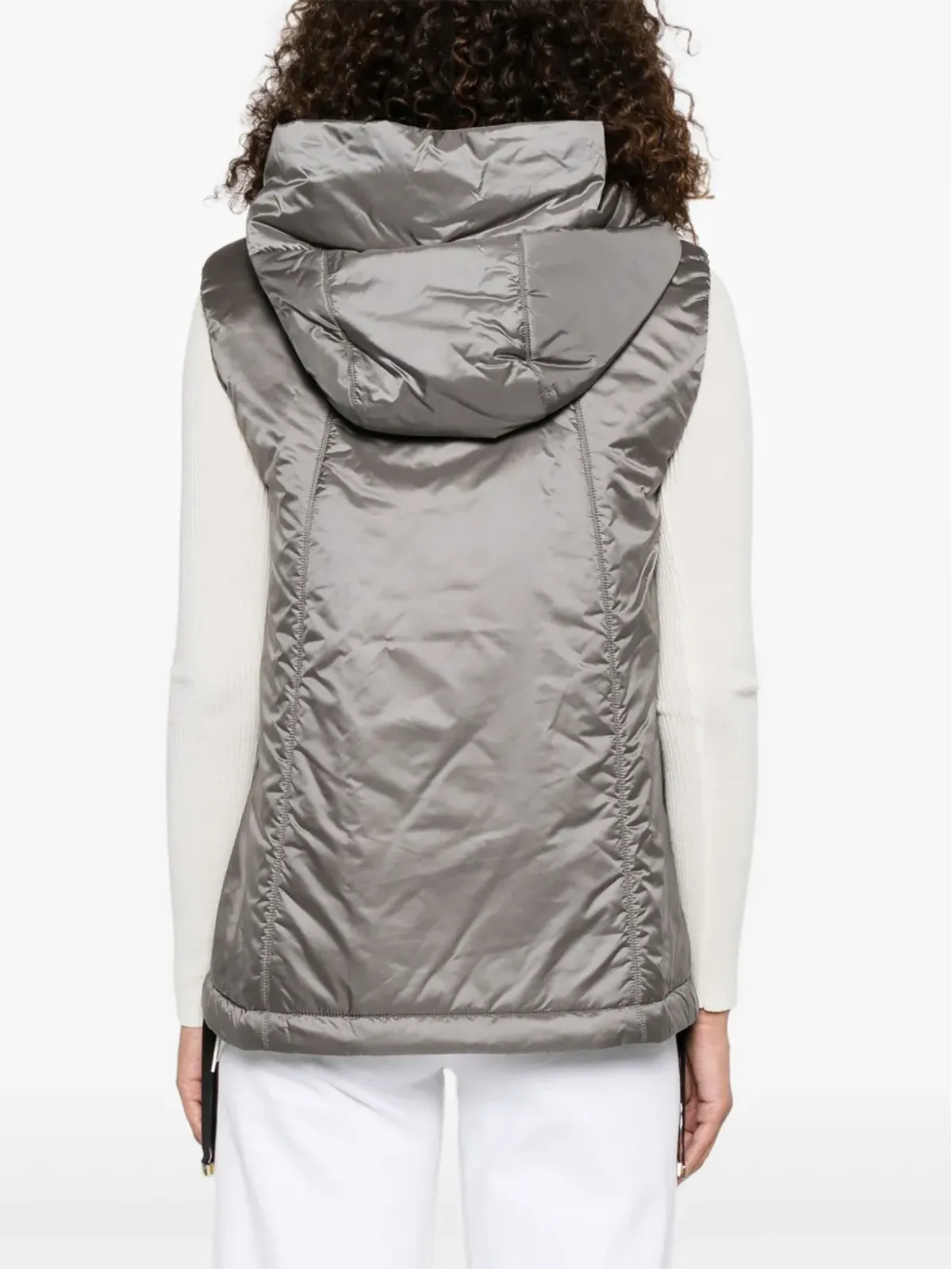 Max Mara Greengo フード付きジップフロントジレ - 画像4