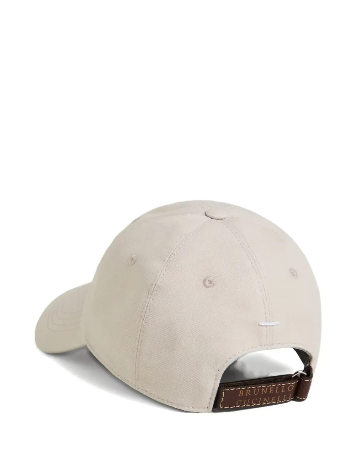 Brunello Cucinelli Kids ロゴ刺繍ベースボールキャップ - 画像2