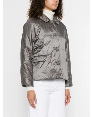 Max Mara グレーのパディッドボタンジャケット - サムネイル3