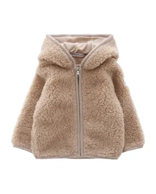 Moncler Enfant ロゴパッチ シアリングコート - サムネイル1