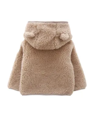 Moncler Enfant ロゴパッチ シアリングコート - サムネイル2