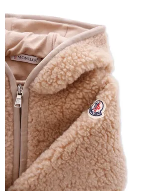 Moncler Enfant ロゴパッチ シアリングコート - サムネイル3