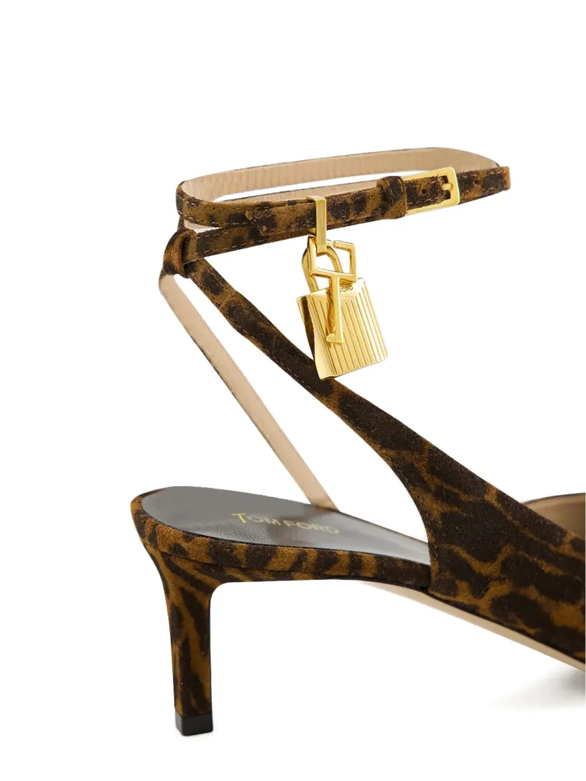 TOM FORD オセロット柄パドロックディテールパンプス - 画像5