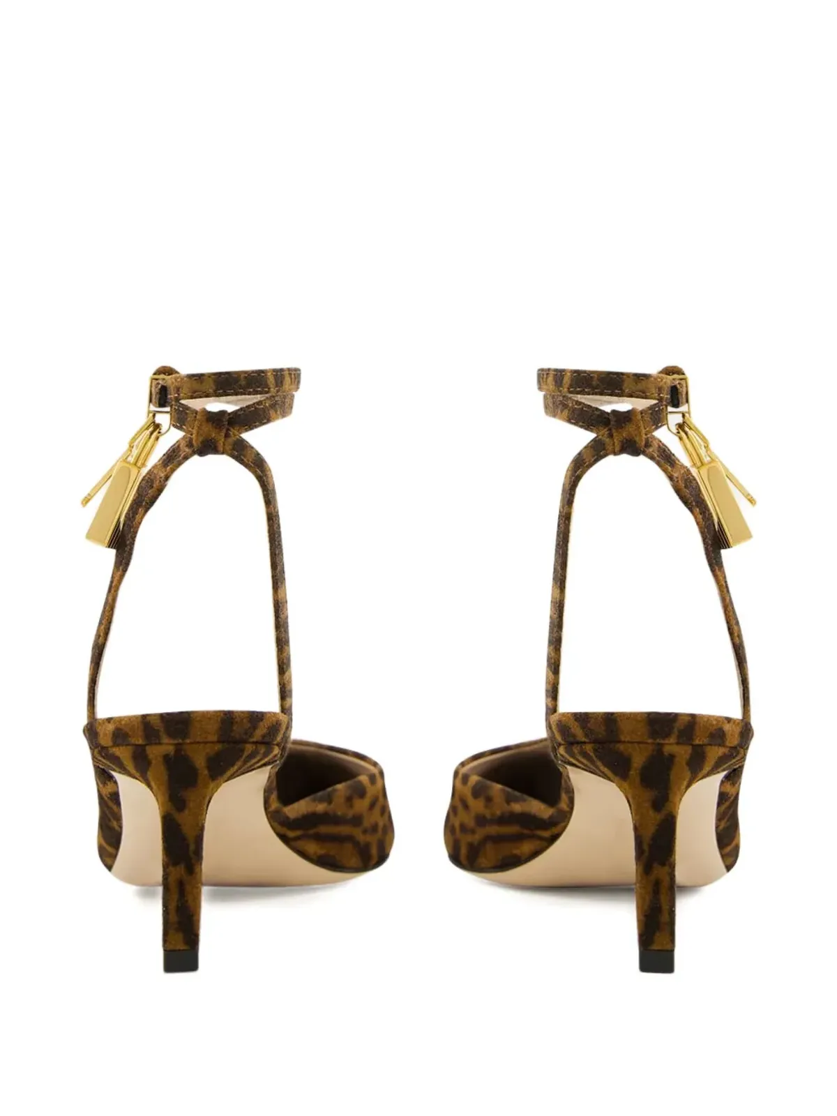 TOM FORD オセロット柄パドロックディテールパンプス - 画像3
