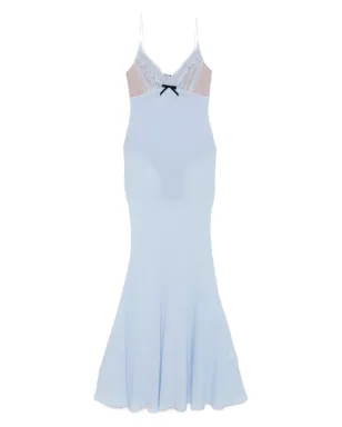 Self-Portrait レーストリム付きスリップマキシドレス - サムネイル1