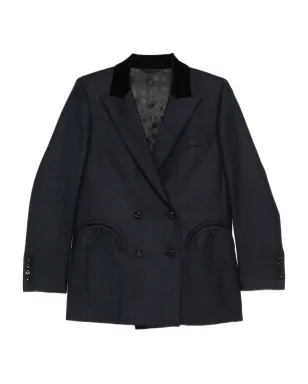 Blazé Milano Resolute Everyday ベルベット襟付き ダブルブレスト ブレザー - サムネイル1