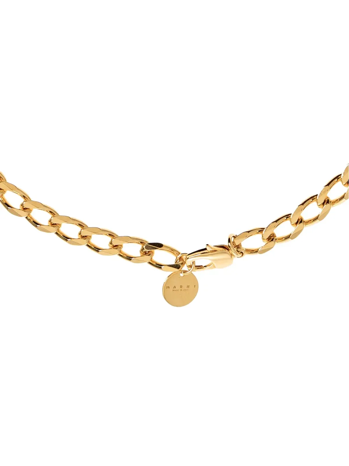 Marni chain-link brass necklace - Gold - 画像4