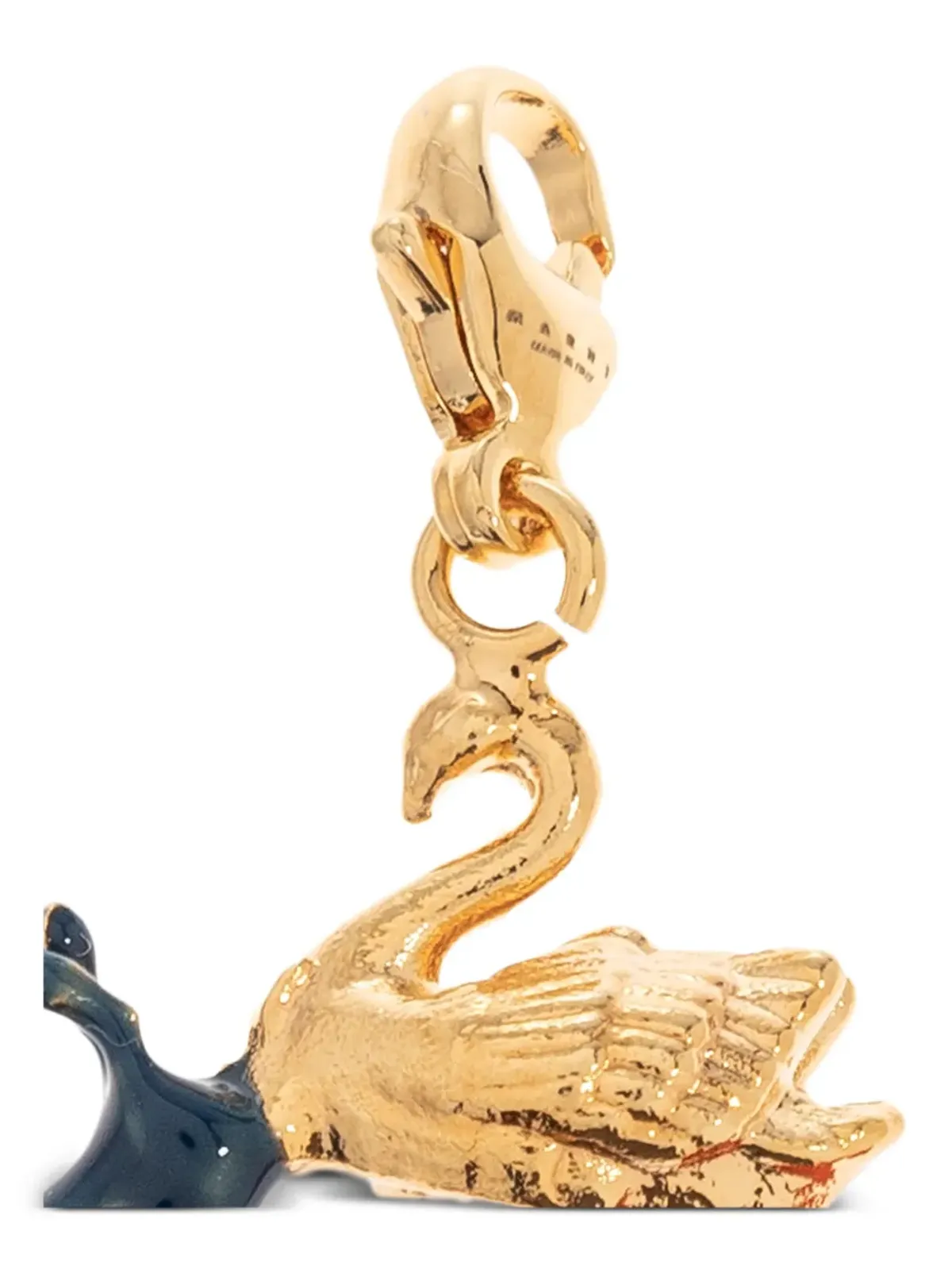 Marni Alphabet O animal-circle pendant - Gold - 画像5