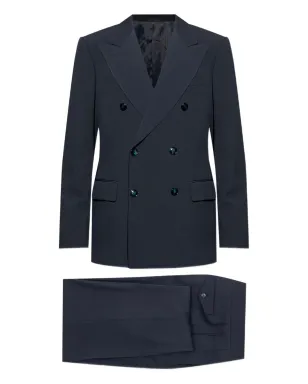 Giorgio Armani ダブルブレストスーツ ブルー - サムネイル1