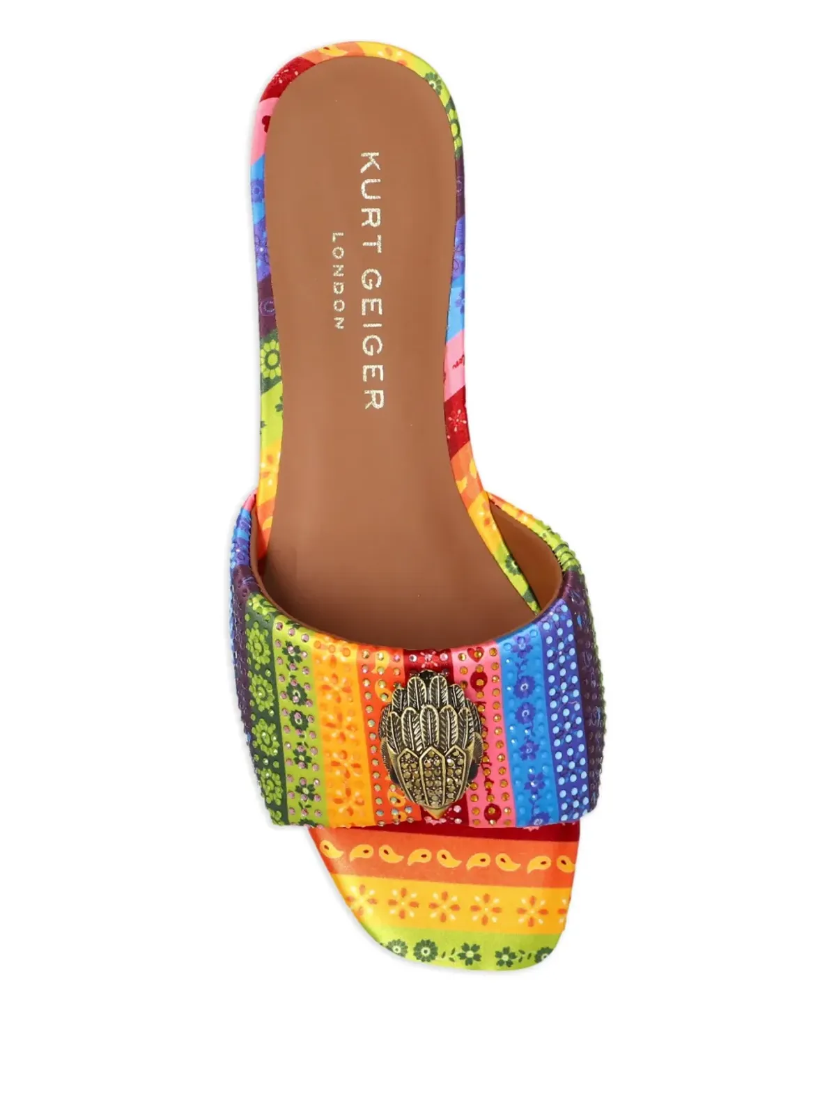 Kurt Geiger London ロゴプレート付きフラットサンダル - 画像4