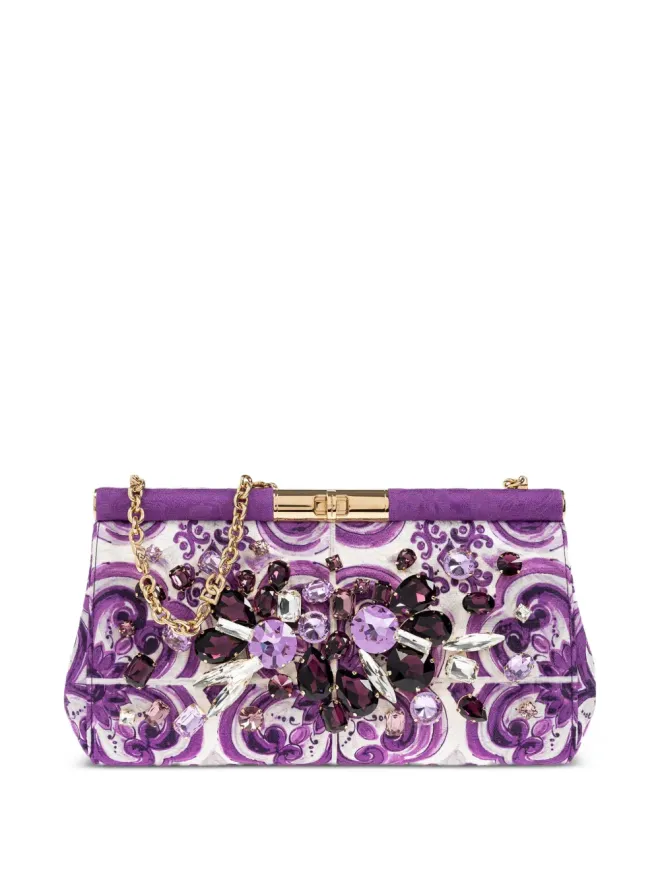 Dolce & Gabbana Dolce & Gabbana 小さなマルレーネ花柄クラッチバッグの商品画像