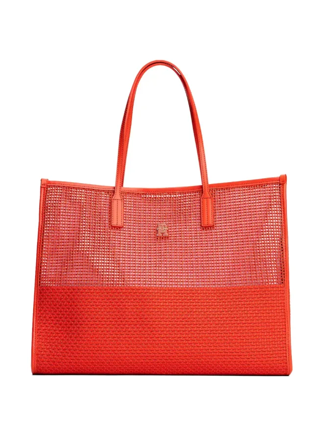 Tommy Hilfiger Tommy Hilfiger メッシュパネル トートバッグ - レッドの商品画像
