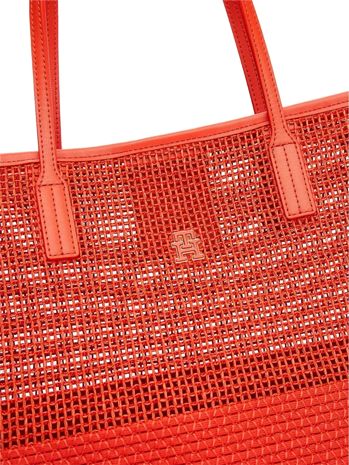 Tommy Hilfiger メッシュパネル トートバッグ - レッド - 画像3