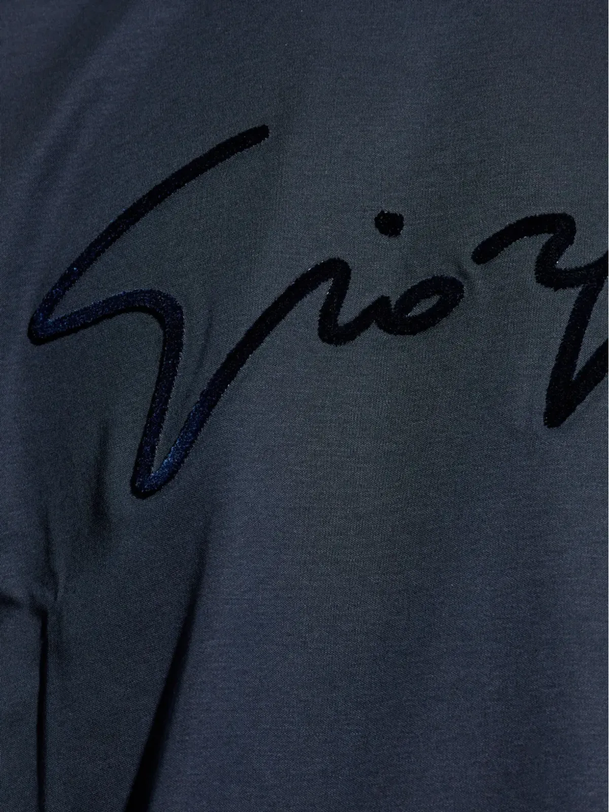 Giorgio Armani サイン刺繍コットンTシャツ - 画像5