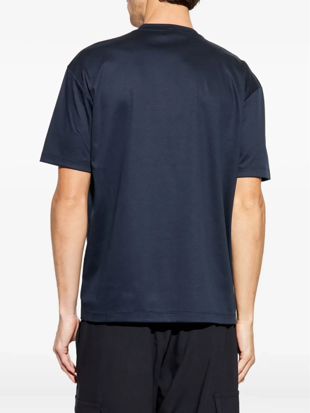 Giorgio Armani サイン刺繍コットンTシャツ - 画像4