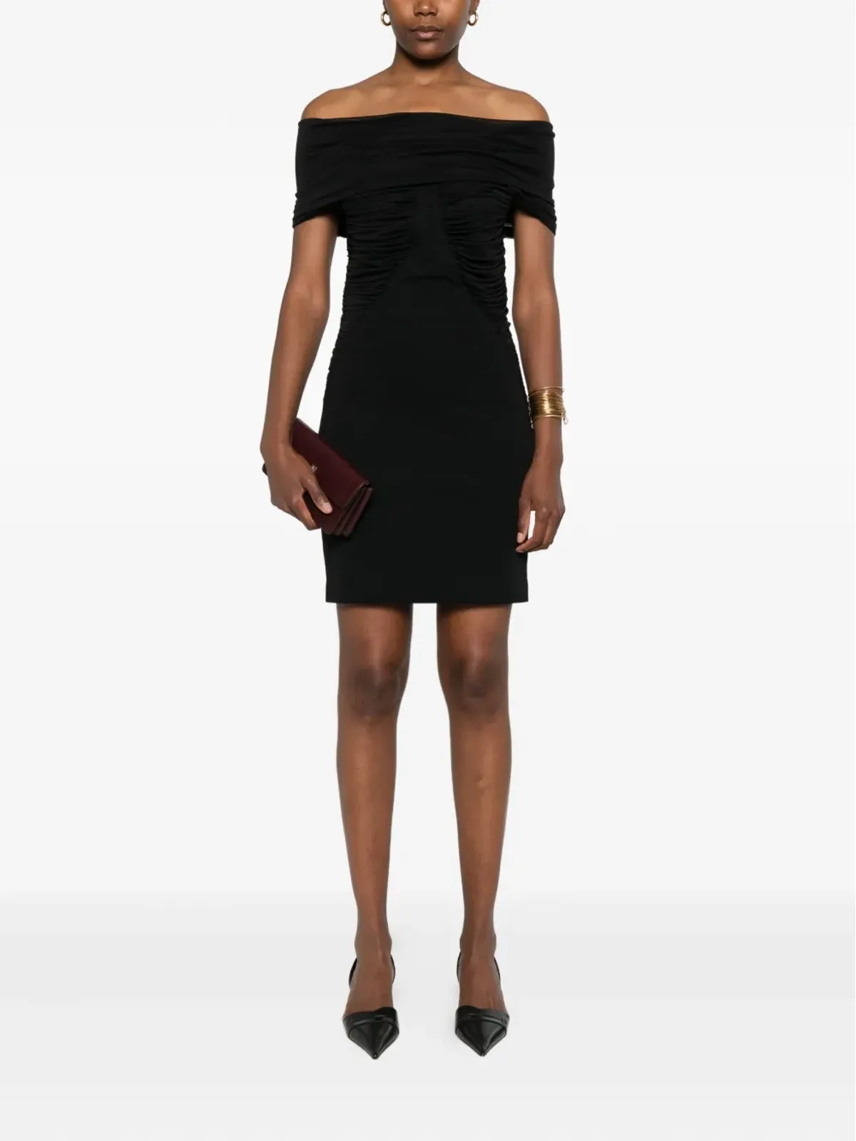 Max Mara オフショルミニドレス - 画像2