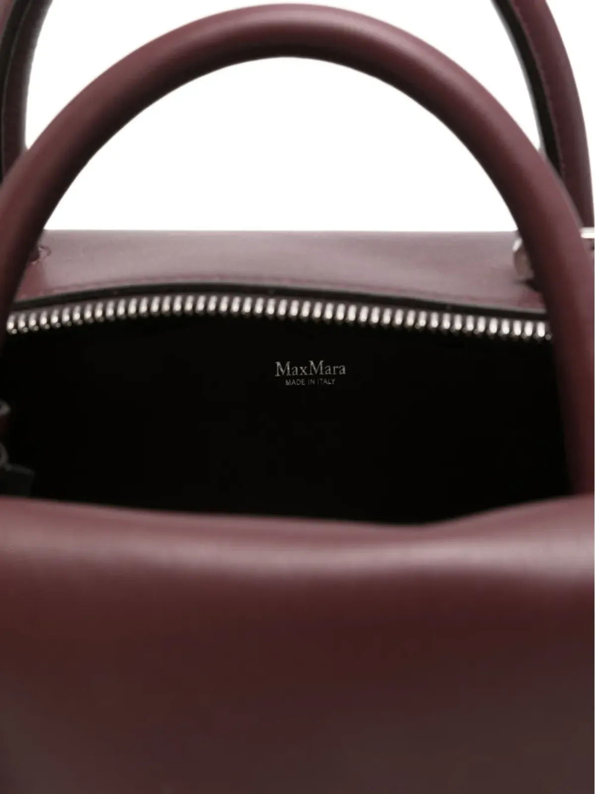 Max Mara ジップファスニング レザー トートバッグ - 画像5