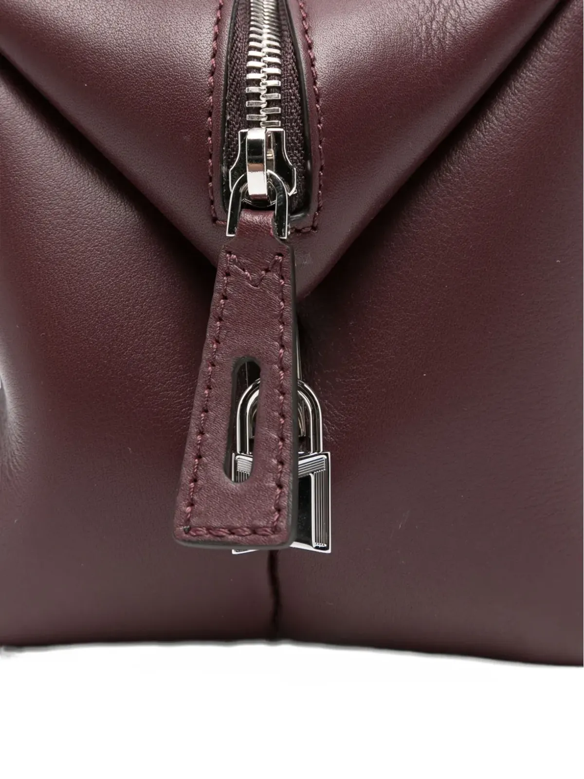 Max Mara ジップファスニング レザー トートバッグ - 画像4