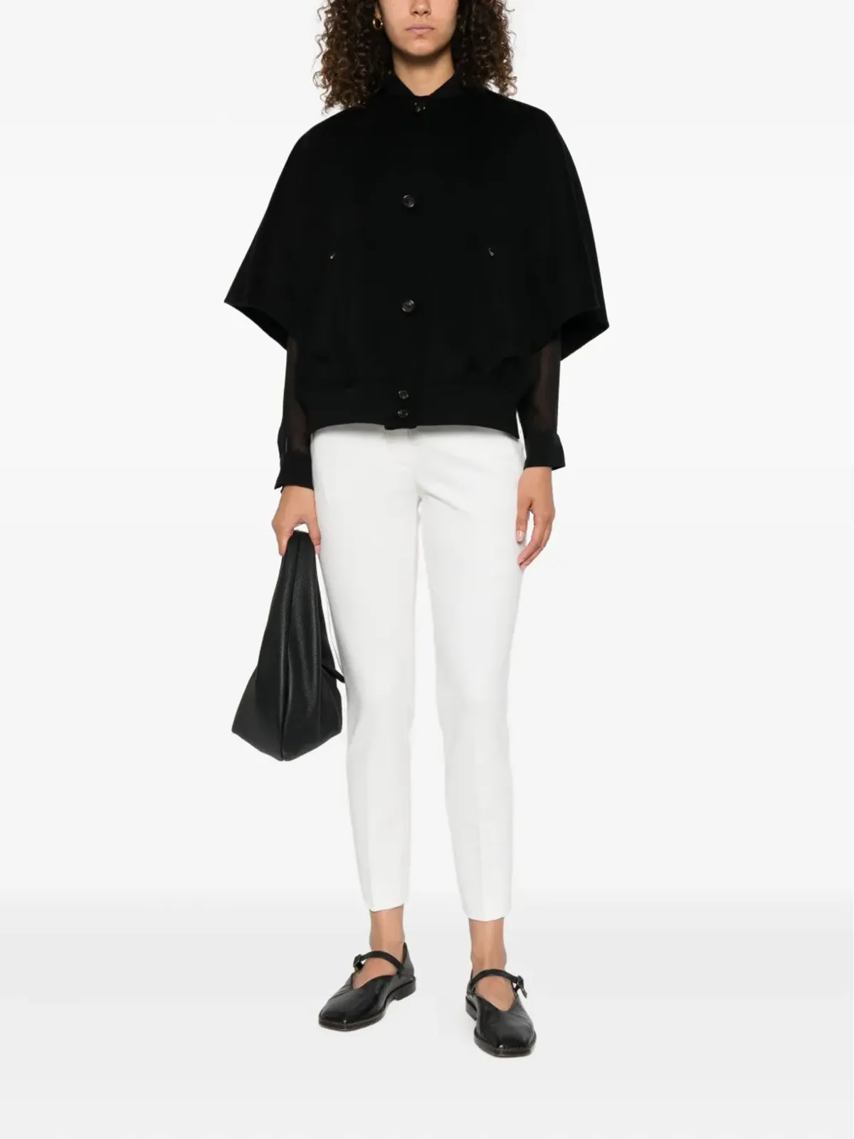 Max Mara ボタン留めケープジャケット - 画像2
