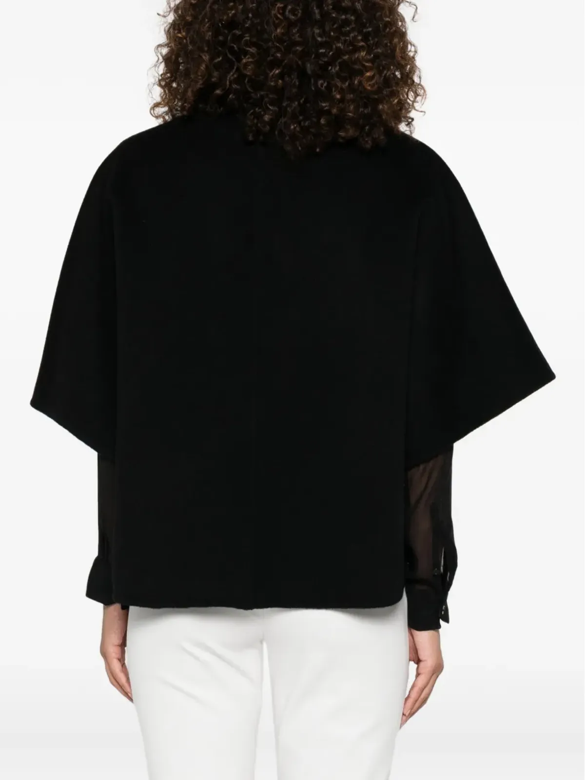 Max Mara ボタン留めケープジャケット - 画像4