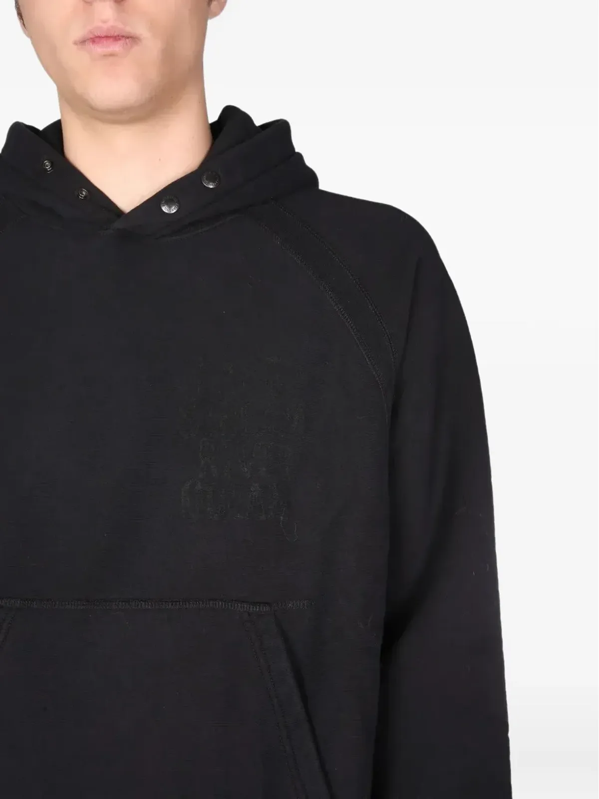 Engineered Garments スナップボタン付きフーディー - ブラック - 画像4