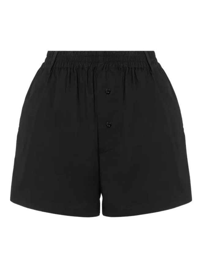 Moschino Moschino ボタン留めコットンショーツ - ブラックの商品画像