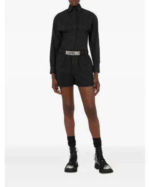 Moschino ボタン留めコットンショーツ - ブラック - サムネイル2