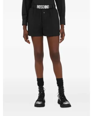 Moschino ボタン留めコットンショーツ - ブラック - サムネイル3